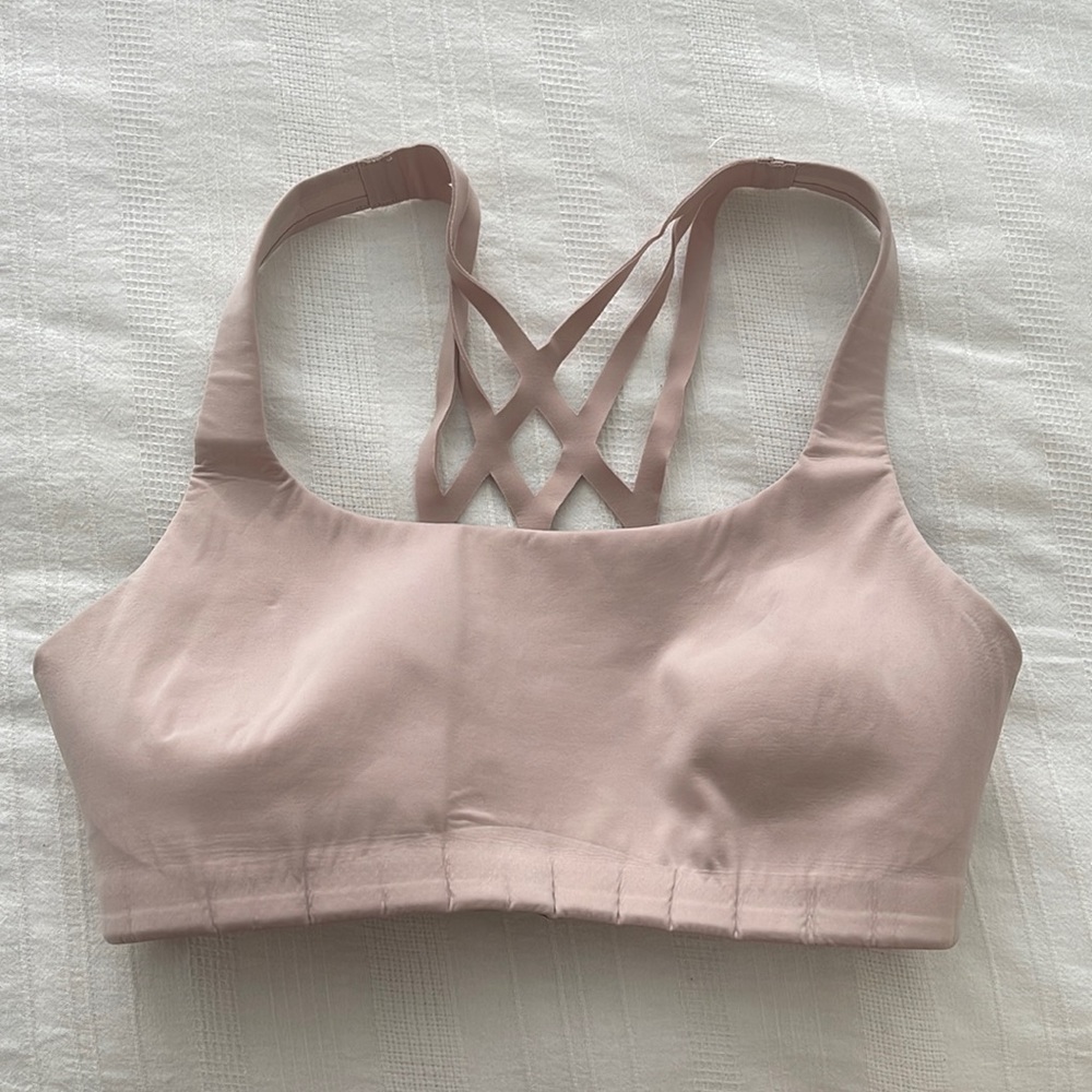 Lululemon womens pink sports bra - medium support